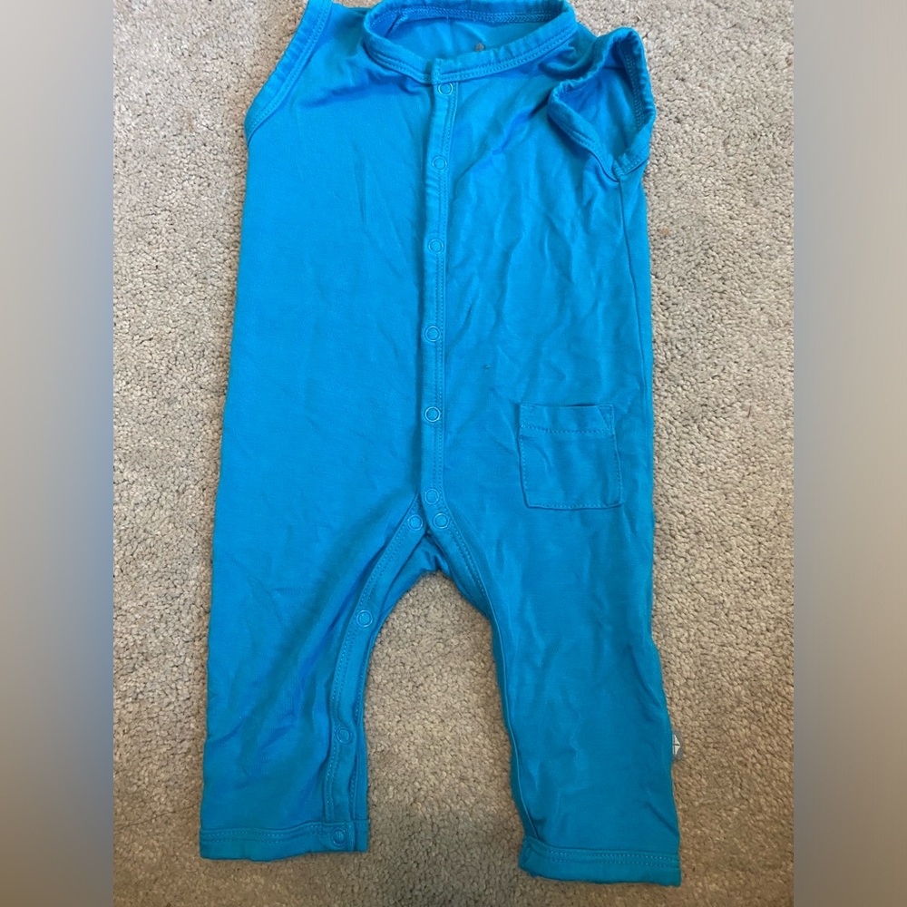 Kyte snap sleeveless romper in a gorgeous blue size 3-6 months